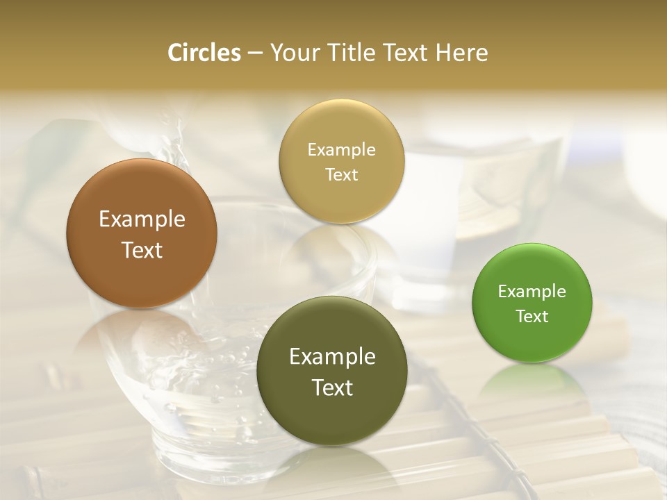 A Glass Of Water Being Poured Into It PowerPoint Template