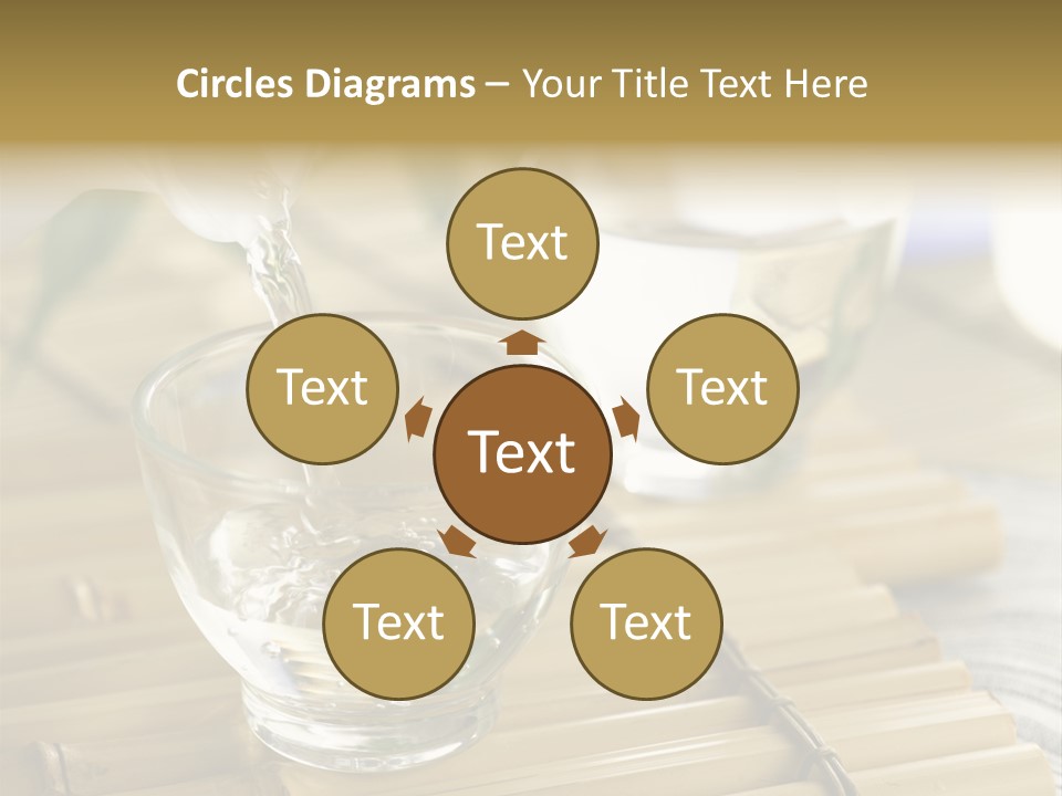 A Glass Of Water Being Poured Into It PowerPoint Template