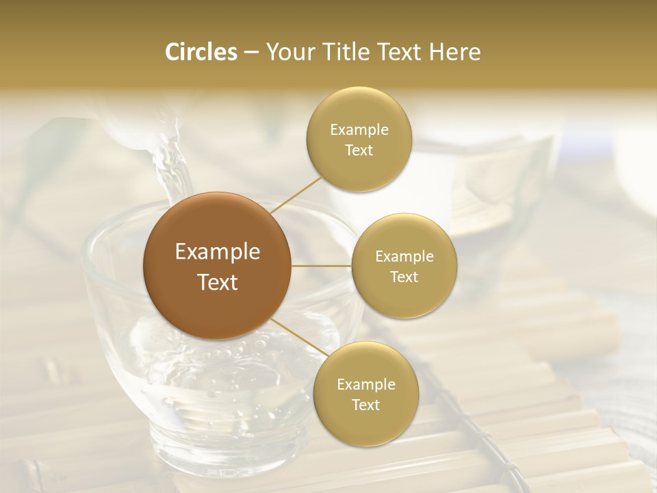 A Glass Of Water Being Poured Into It PowerPoint Template