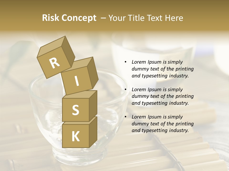 A Glass Of Water Being Poured Into It PowerPoint Template