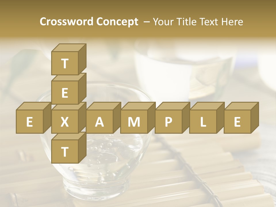 A Glass Of Water Being Poured Into It PowerPoint Template
