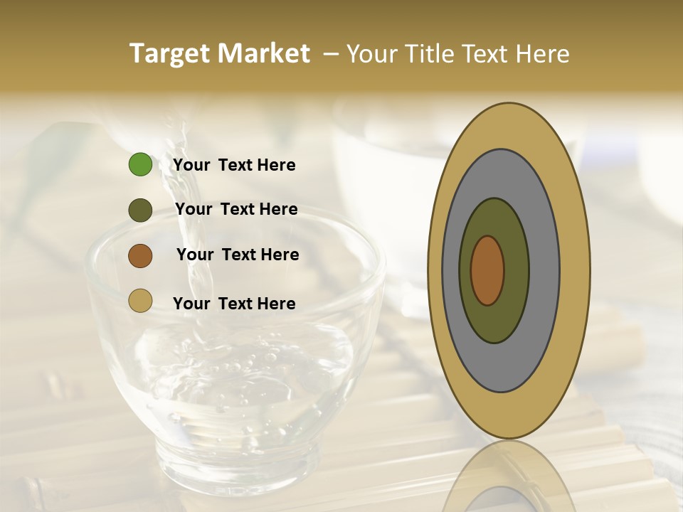 A Glass Of Water Being Poured Into It PowerPoint Template