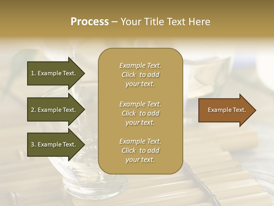 A Glass Of Water Being Poured Into It PowerPoint Template