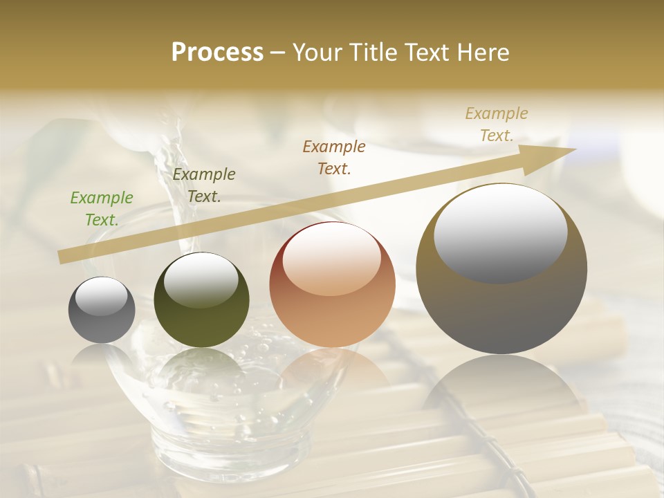A Glass Of Water Being Poured Into It PowerPoint Template