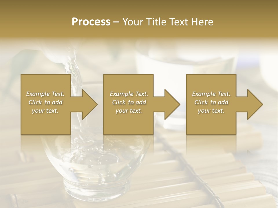 A Glass Of Water Being Poured Into It PowerPoint Template