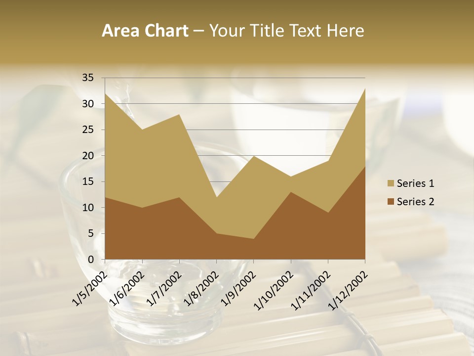 A Glass Of Water Being Poured Into It PowerPoint Template