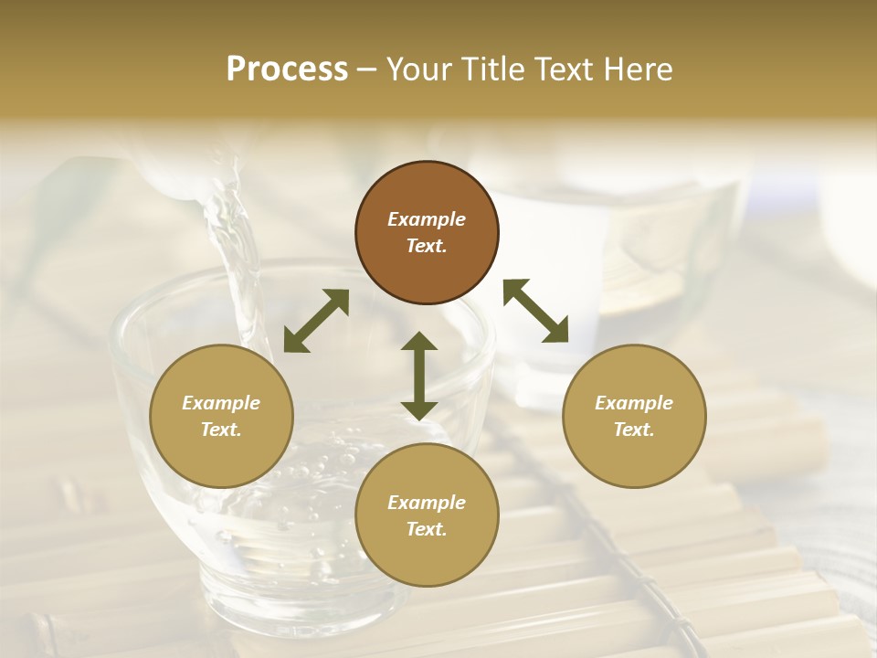 A Glass Of Water Being Poured Into It PowerPoint Template