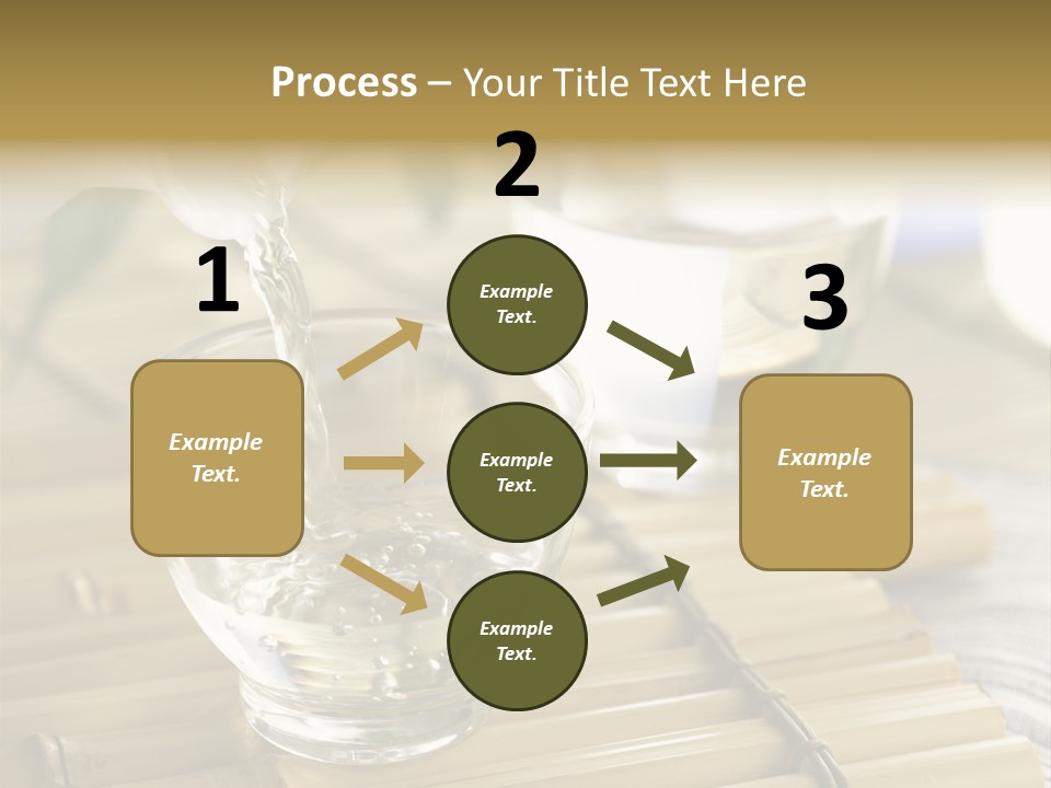 A Glass Of Water Being Poured Into It PowerPoint Template