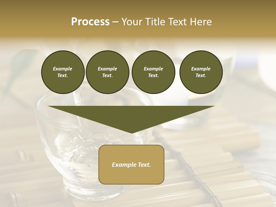 A Glass Of Water Being Poured Into It PowerPoint Template