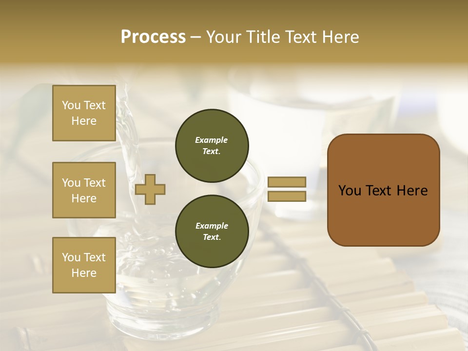 A Glass Of Water Being Poured Into It PowerPoint Template