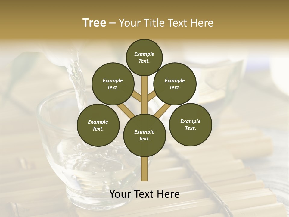 A Glass Of Water Being Poured Into It PowerPoint Template