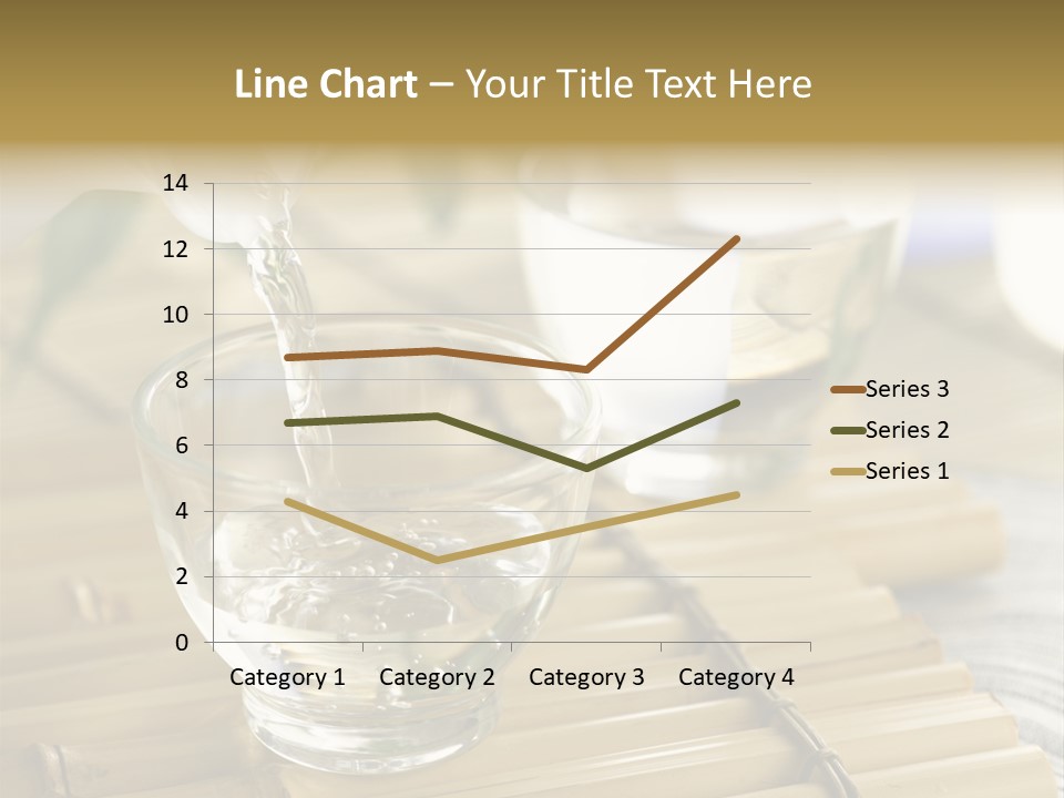 A Glass Of Water Being Poured Into It PowerPoint Template