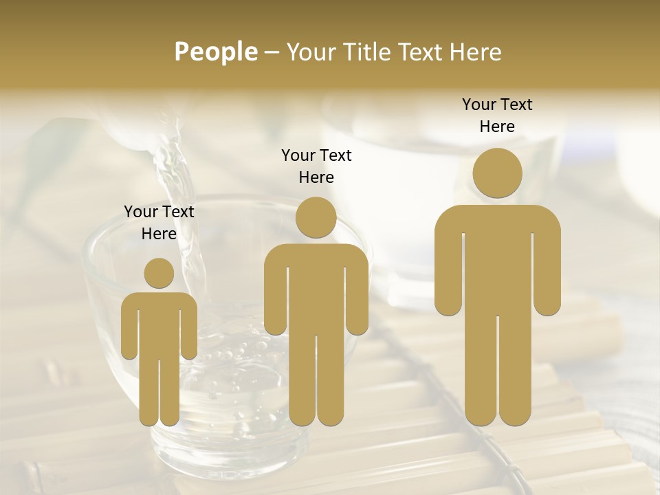 A Glass Of Water Being Poured Into It PowerPoint Template