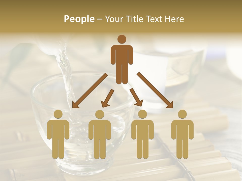 A Glass Of Water Being Poured Into It PowerPoint Template