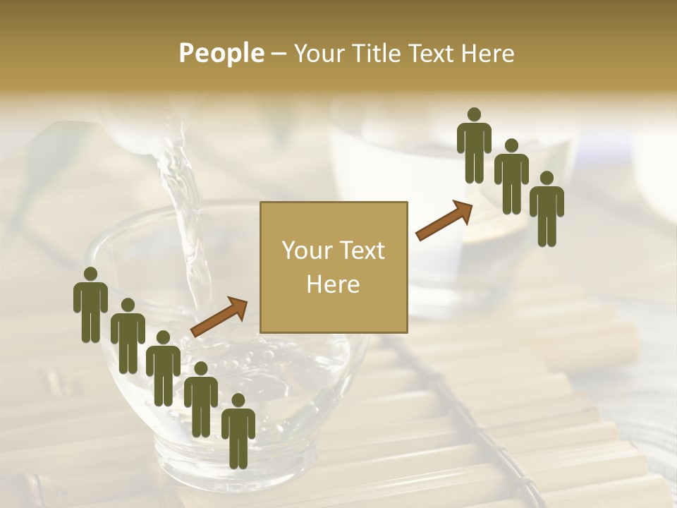 A Glass Of Water Being Poured Into It PowerPoint Template