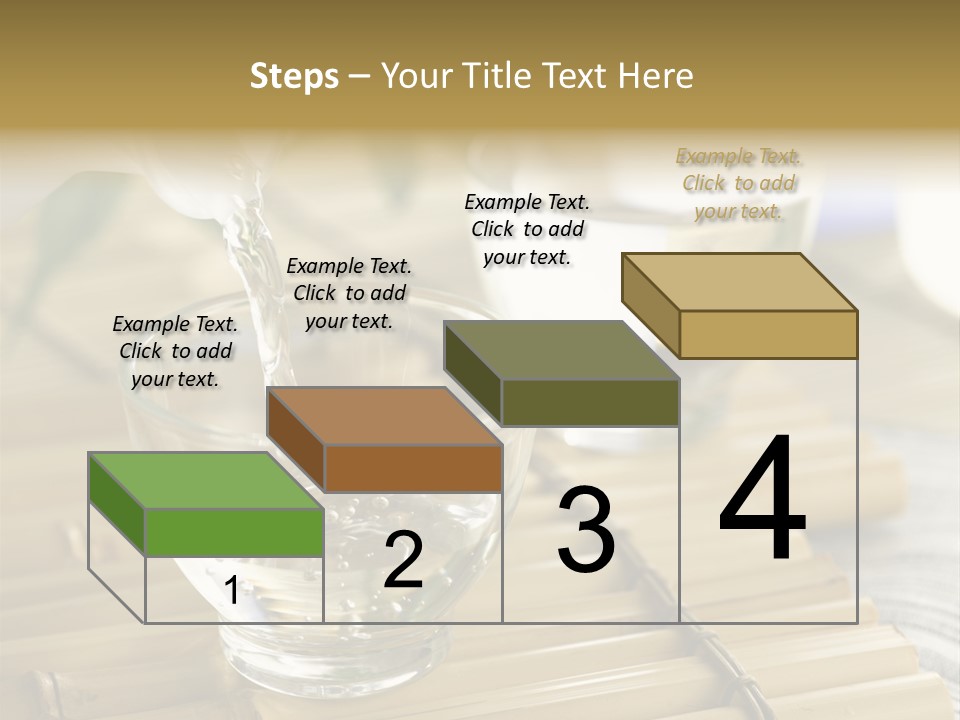 A Glass Of Water Being Poured Into It PowerPoint Template