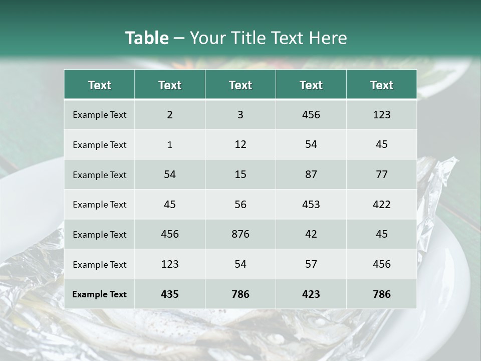 A Plate Of Fish Next To A Bowl Of Salad PowerPoint Template