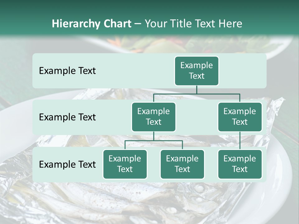 A Plate Of Fish Next To A Bowl Of Salad PowerPoint Template