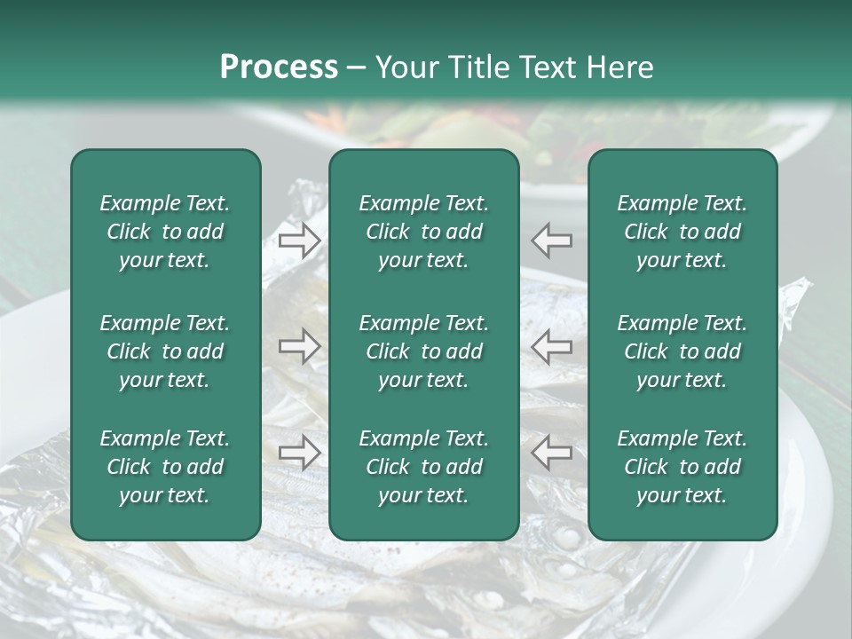 A Plate Of Fish Next To A Bowl Of Salad PowerPoint Template