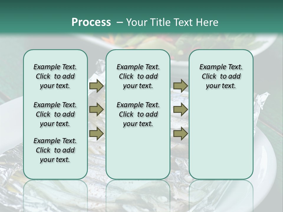 A Plate Of Fish Next To A Bowl Of Salad PowerPoint Template