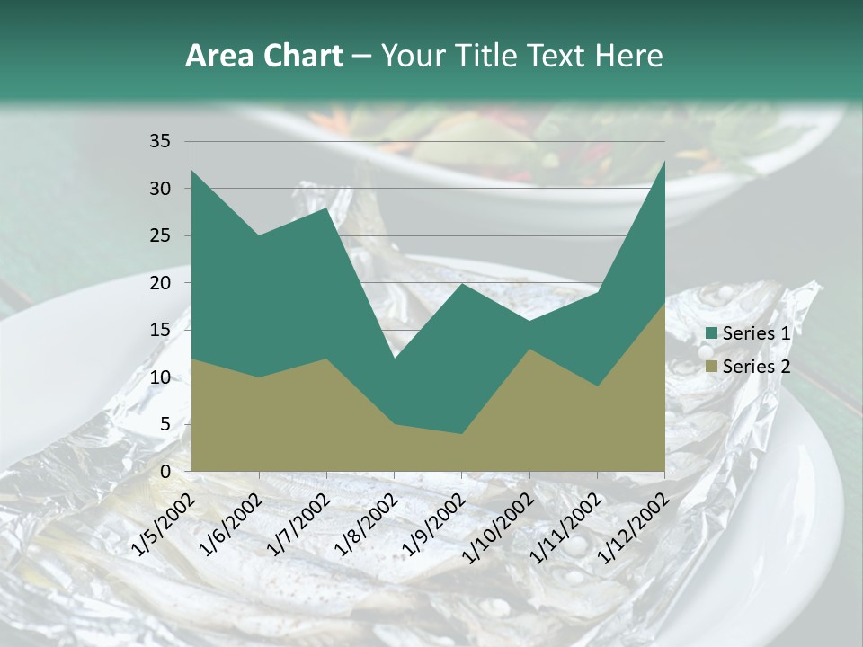 A Plate Of Fish Next To A Bowl Of Salad PowerPoint Template