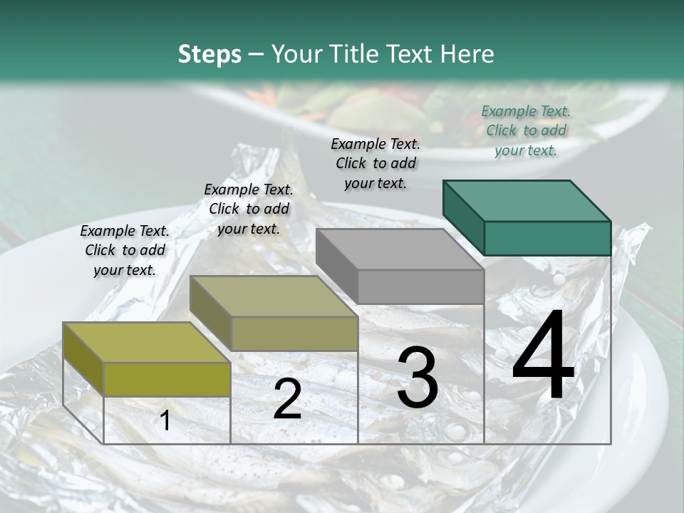 A Plate Of Fish Next To A Bowl Of Salad PowerPoint Template