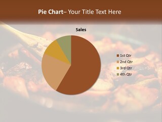 A Pan Filled With Food And A Wooden Spoon PowerPoint Template