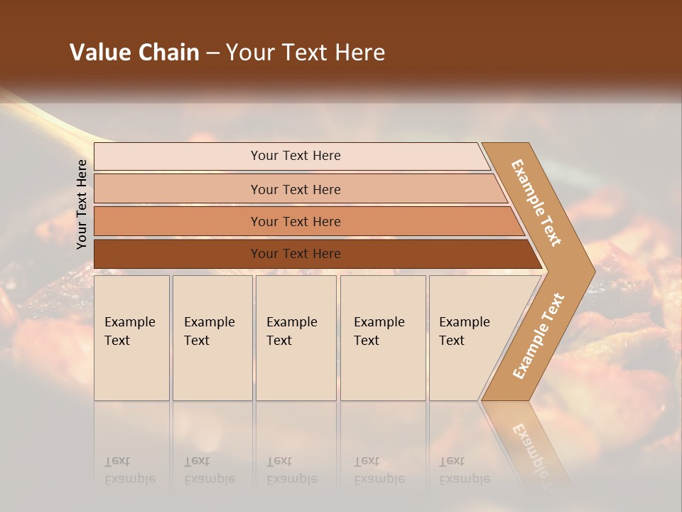 A Pan Filled With Food And A Wooden Spoon PowerPoint Template