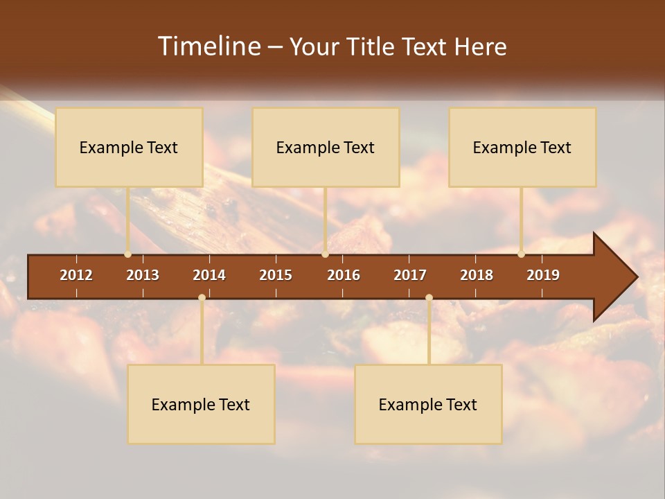 A Pan Filled With Food And A Wooden Spoon PowerPoint Template