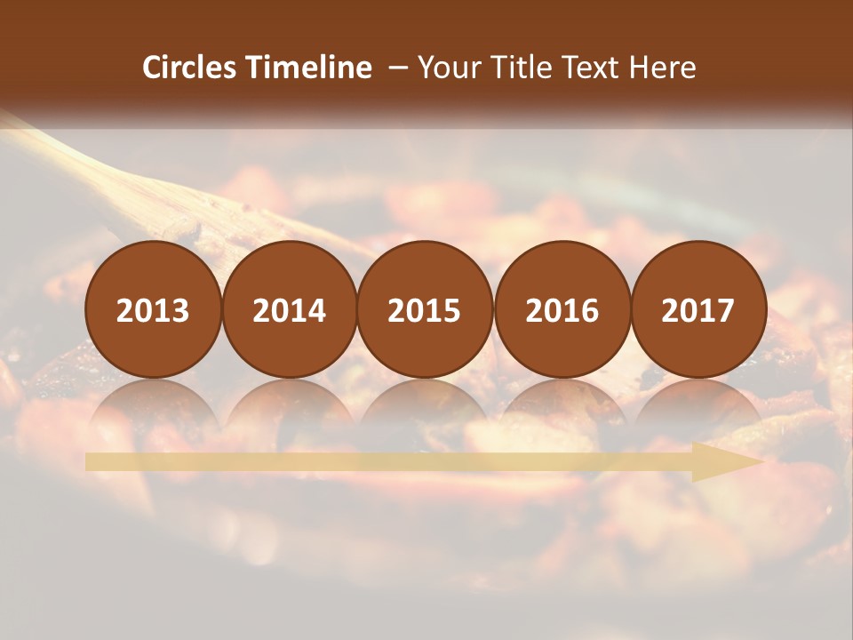 A Pan Filled With Food And A Wooden Spoon PowerPoint Template