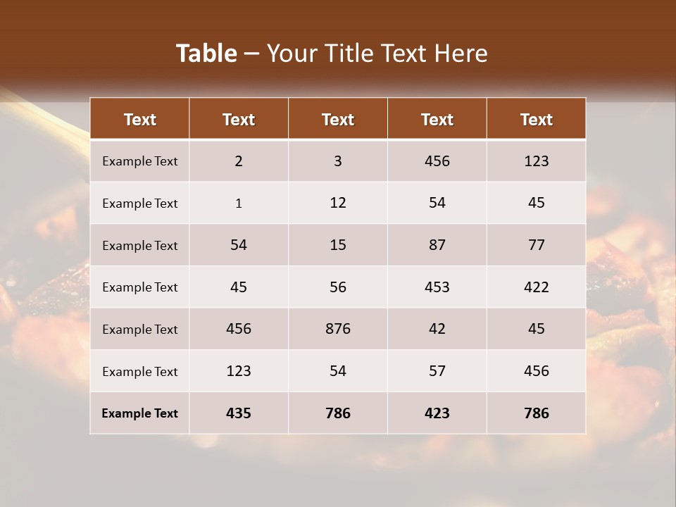 A Pan Filled With Food And A Wooden Spoon PowerPoint Template