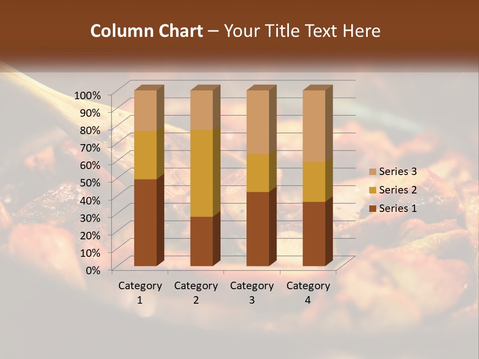 A Pan Filled With Food And A Wooden Spoon PowerPoint Template