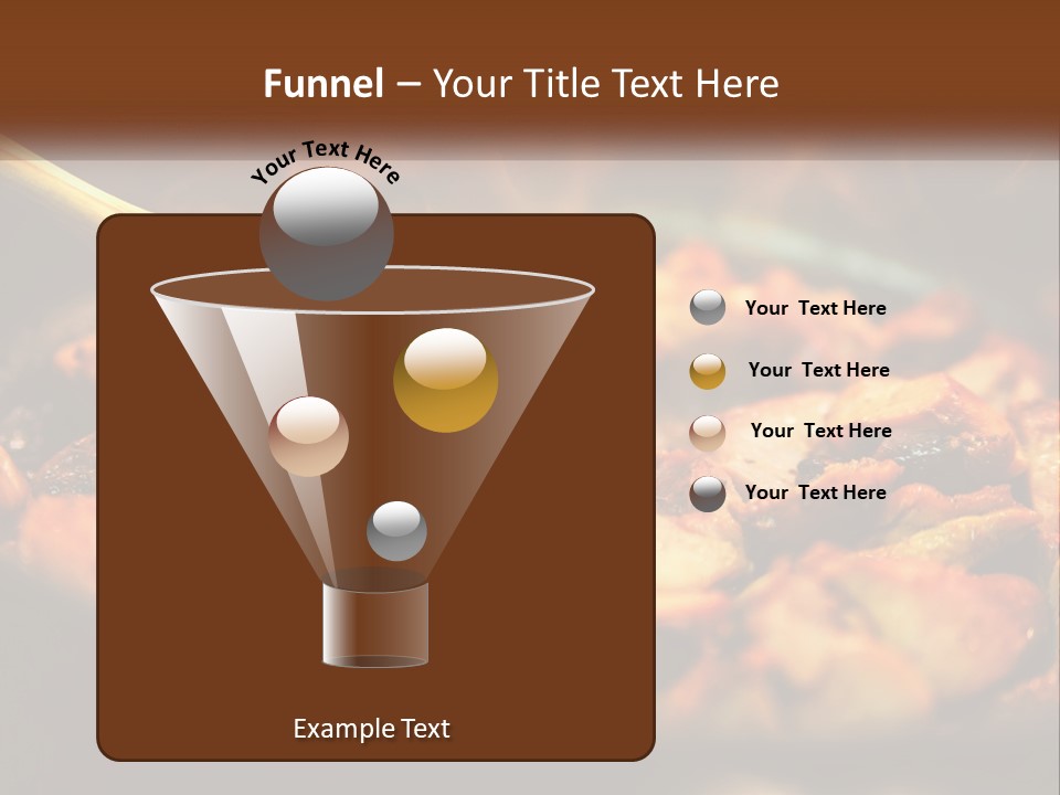 A Pan Filled With Food And A Wooden Spoon PowerPoint Template