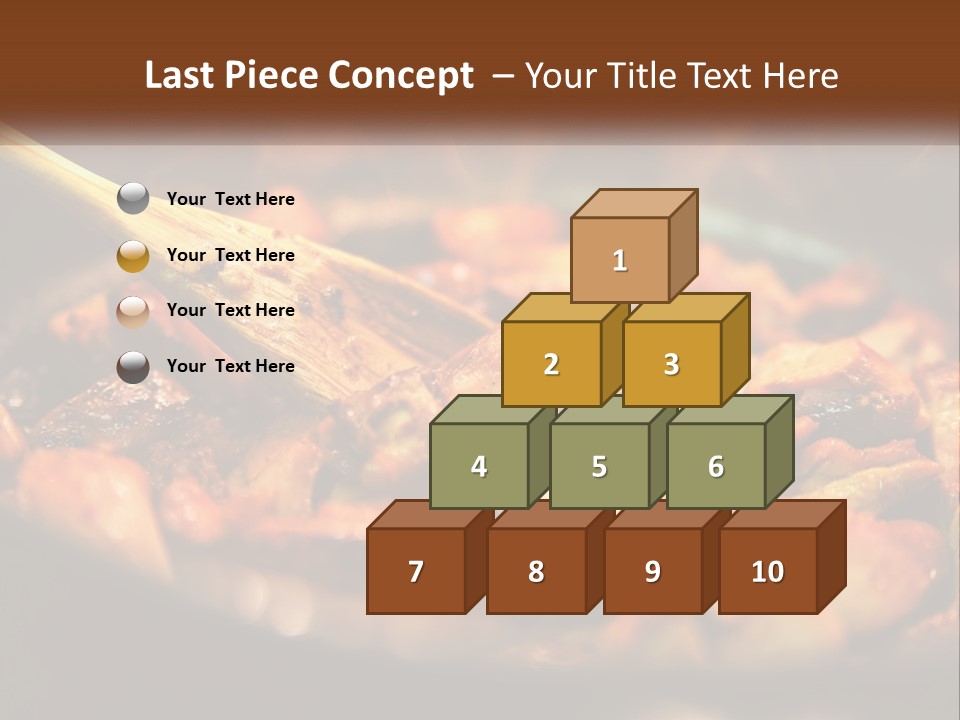 A Pan Filled With Food And A Wooden Spoon PowerPoint Template