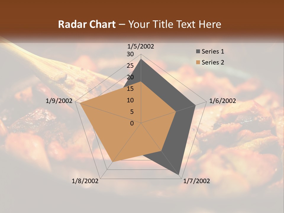 A Pan Filled With Food And A Wooden Spoon PowerPoint Template