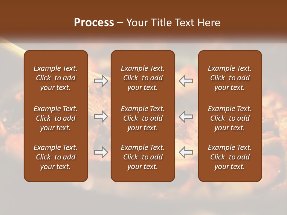 A Pan Filled With Food And A Wooden Spoon PowerPoint Template