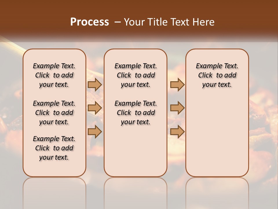A Pan Filled With Food And A Wooden Spoon PowerPoint Template