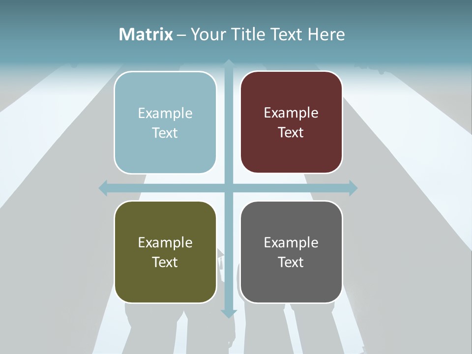 A Group Of People Standing In Front Of Pillars PowerPoint Template