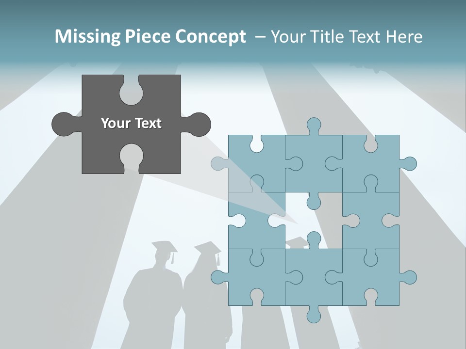 A Group Of People Standing In Front Of Pillars PowerPoint Template