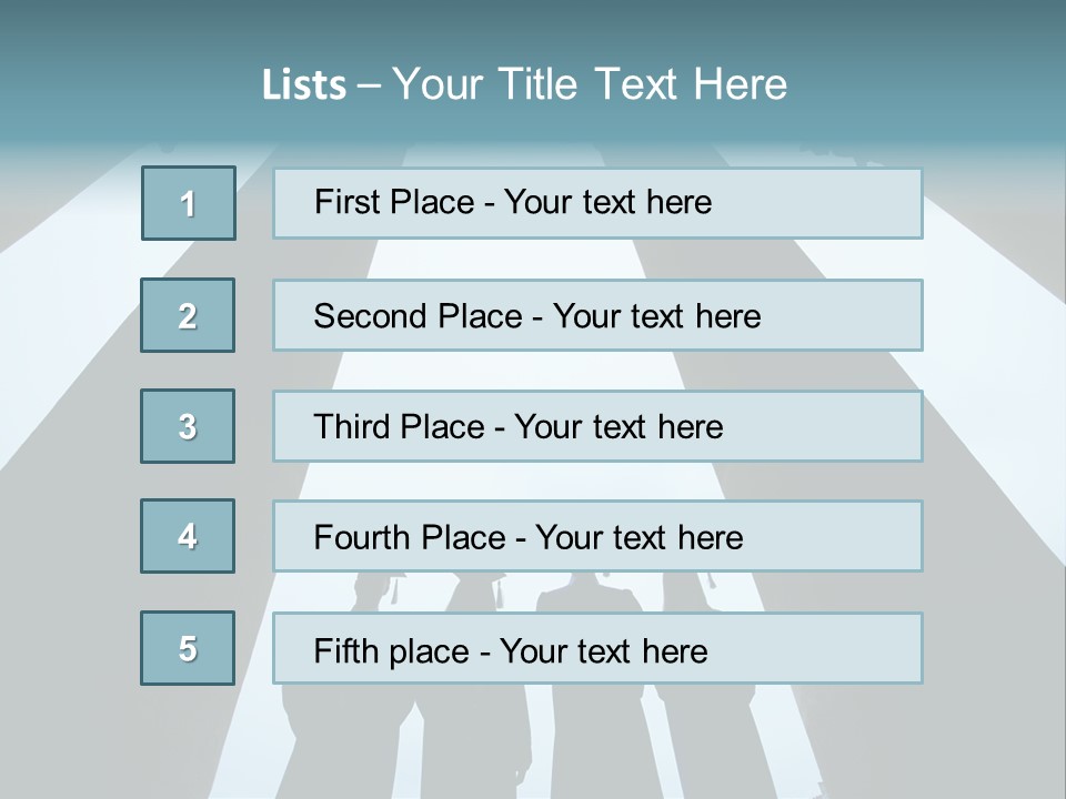 A Group Of People Standing In Front Of Pillars PowerPoint Template