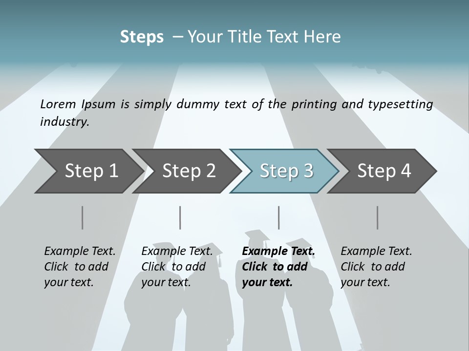 A Group Of People Standing In Front Of Pillars PowerPoint Template