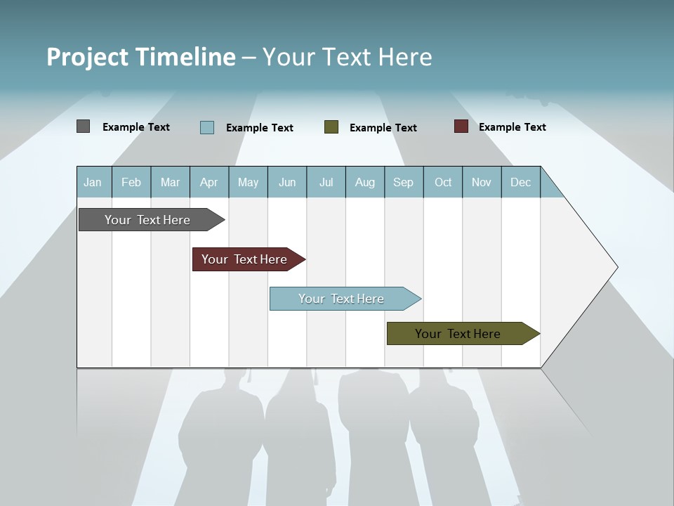 A Group Of People Standing In Front Of Pillars PowerPoint Template