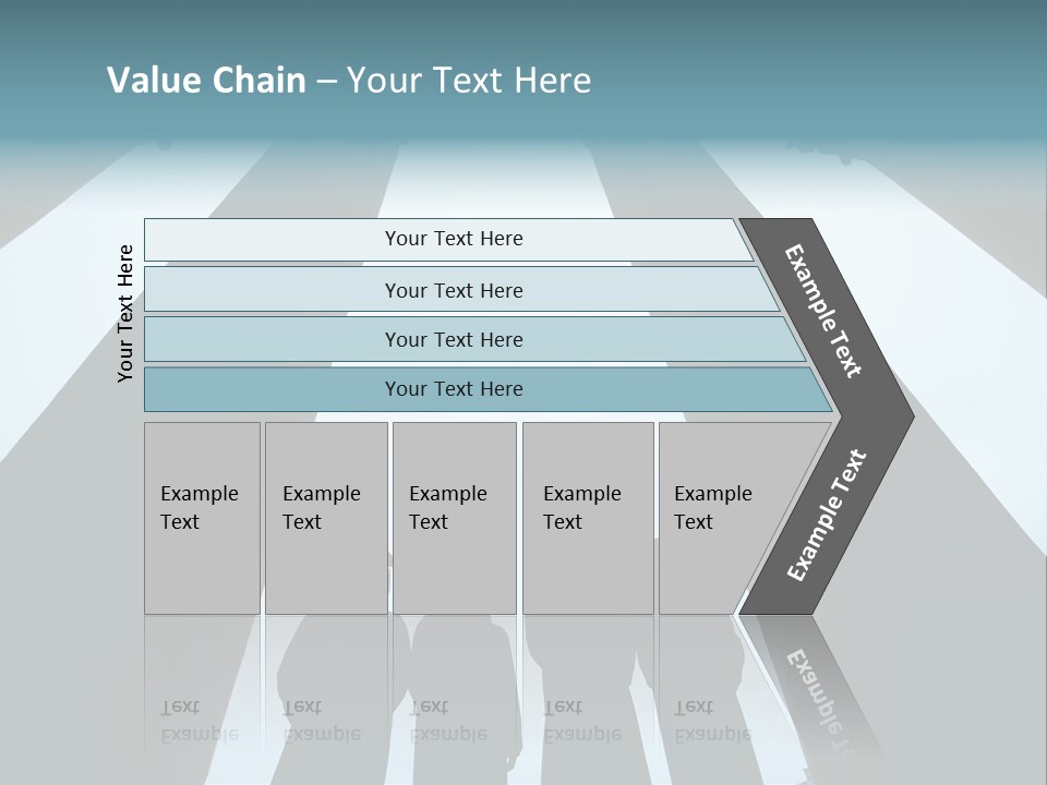 A Group Of People Standing In Front Of Pillars PowerPoint Template