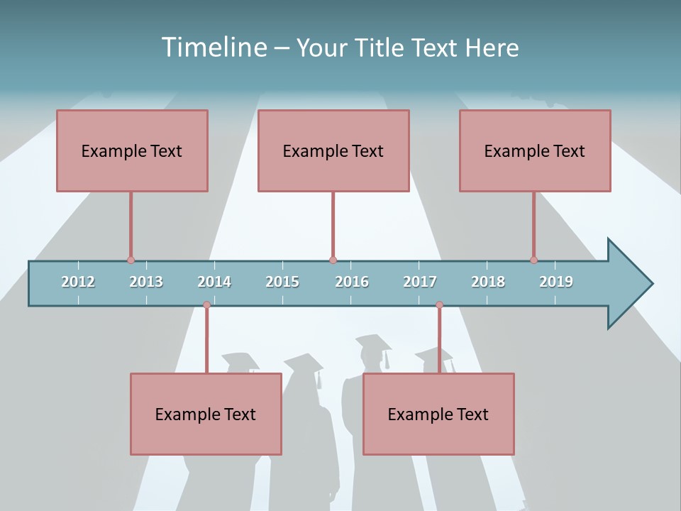 A Group Of People Standing In Front Of Pillars PowerPoint Template