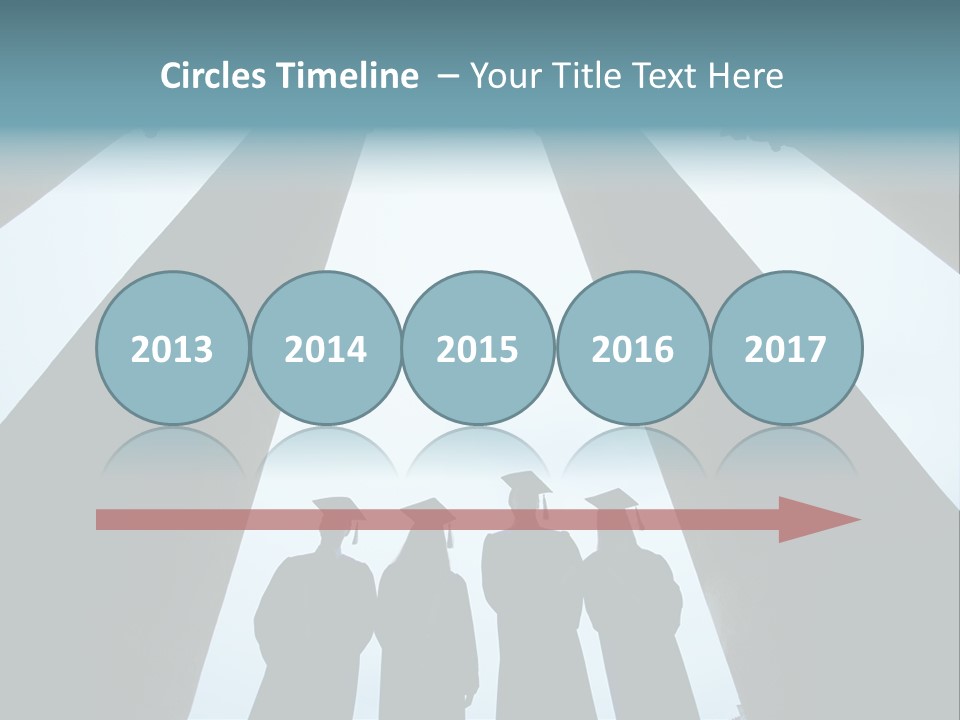 A Group Of People Standing In Front Of Pillars PowerPoint Template