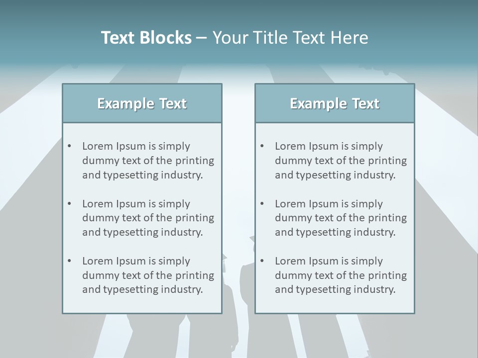 A Group Of People Standing In Front Of Pillars PowerPoint Template
