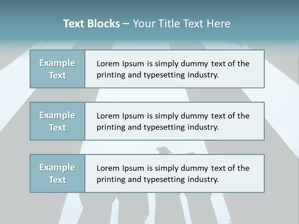 A Group Of People Standing In Front Of Pillars PowerPoint Template