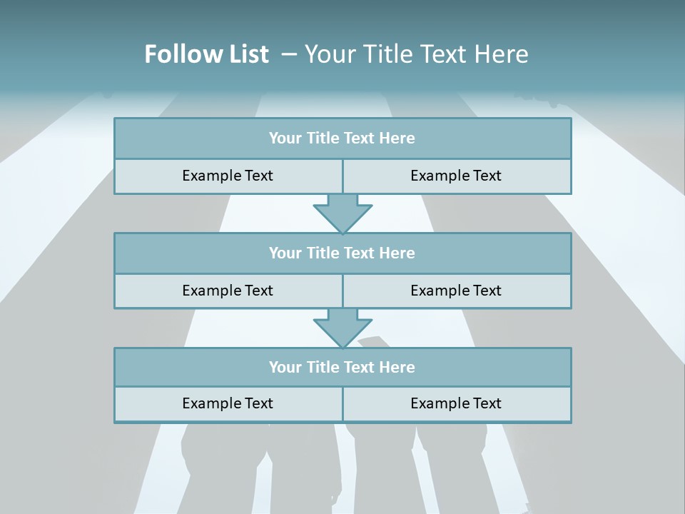 A Group Of People Standing In Front Of Pillars PowerPoint Template