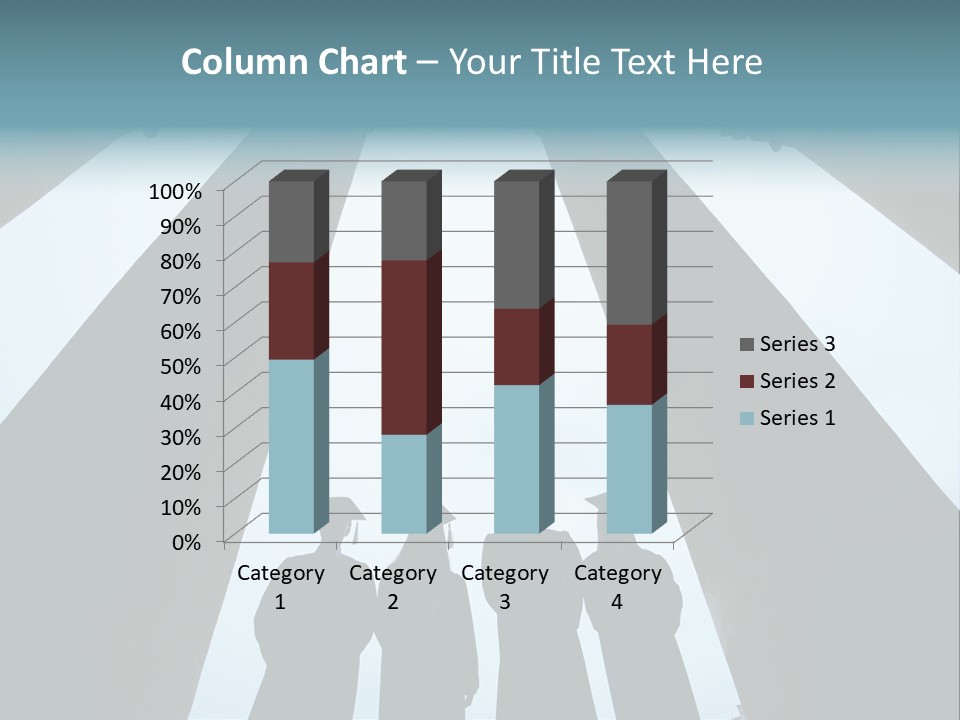 A Group Of People Standing In Front Of Pillars PowerPoint Template