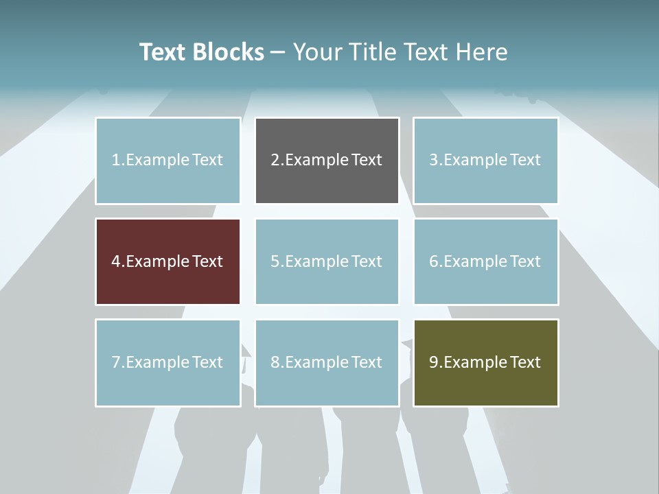 A Group Of People Standing In Front Of Pillars PowerPoint Template